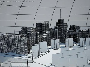freedom square ukrainian 3D Model