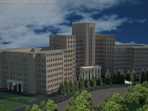 freedom square ukrainian 3D Model