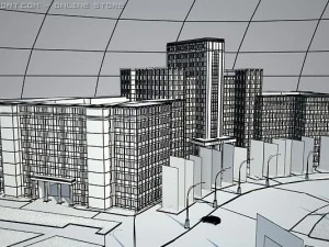 freedom square ukrainian 3D Model