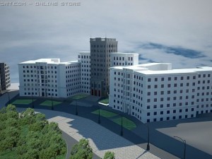 freedom square ukrainian 3D Model