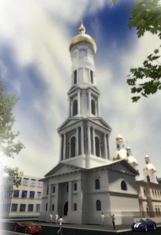 church 3Dモデル .c4d .max .obj .3ds .fbx .stl .blend 