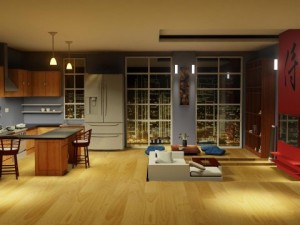 modern chinese style interior 3D Model