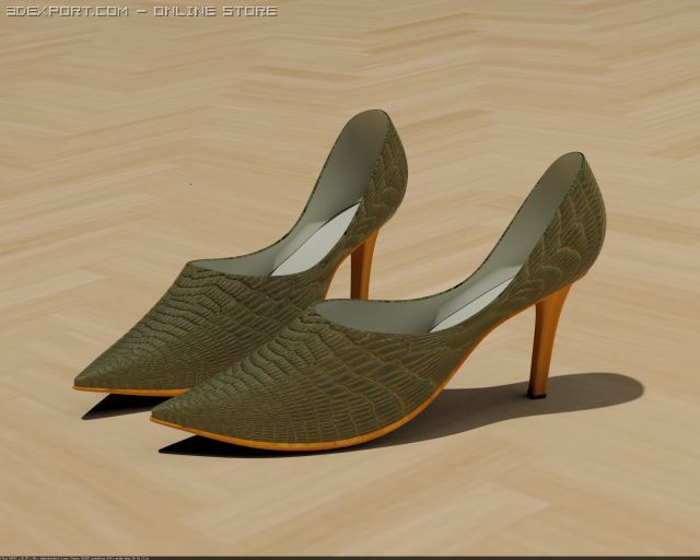 shoes Model 3D .c4d .max .obj .3ds .fbx .stl .blend 