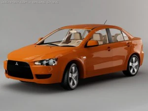 mitsubishi lancer 2007 Modello 3D