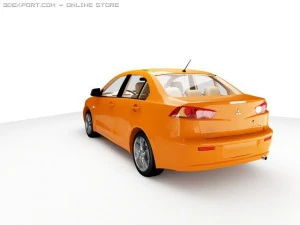 mitsubishi lancer 2007 3D Model