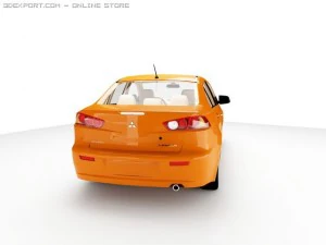 mitsubishi lancer 2007 3D Model