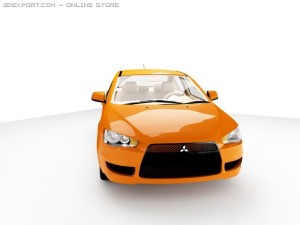 mitsubishi lancer 2007 Modello 3D