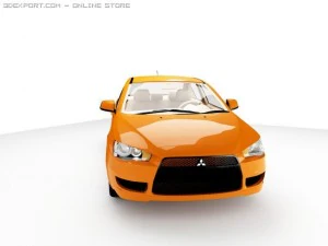 mitsubishi lancer 2007 3D Model