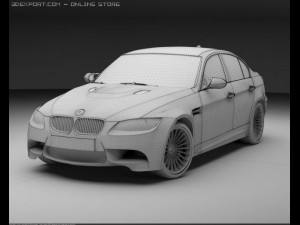 bmw m3 2007 3D Model