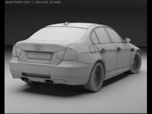 bmw m3 2007 3D Model