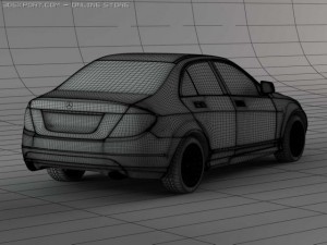 mercedes  c class 3D मॉडल