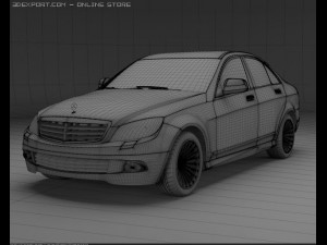 mercedes  c class 3D मॉडल
