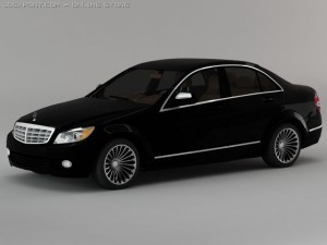 mercedes  c class 3D मॉडल