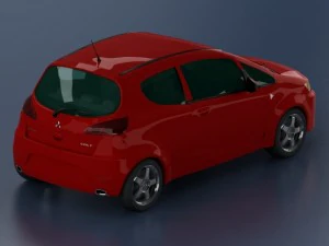 mitsubishi colt 2009 3doors 3D Model