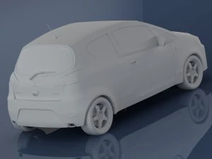 mitsubishi colt 2009 3doors 3D Model