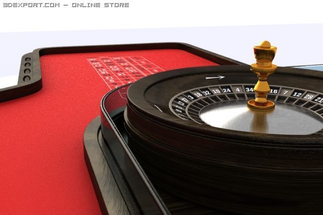roulette 3D Модель .c4d .max .obj .3ds .fbx .stl .blend 