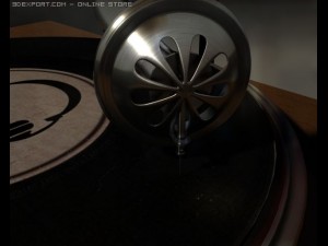 gramophone animated Modelo 3D