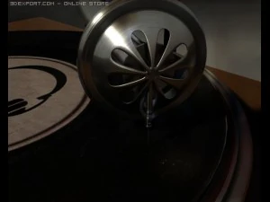 gramophone animated 3D Model