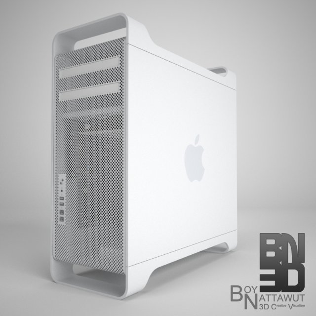 apple mac pro 3D 모델 .c4d .max .obj .3ds .fbx .stl .blend 