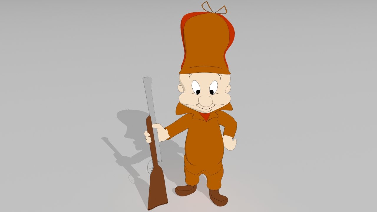 Karakter. elmer fudd Model 3D. 