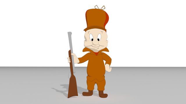 elmer fudd 3D मॉडल .c4d .max .obj .3ds .fbx .stl .blend 