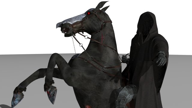 Dark rider 3D-Modell .c4d .max .obj .3ds .fbx .stl .blend 