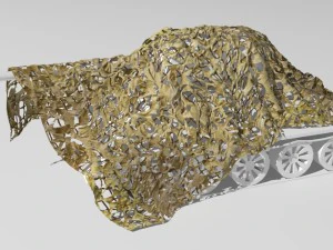 Red de camuflaje Modelo 3D