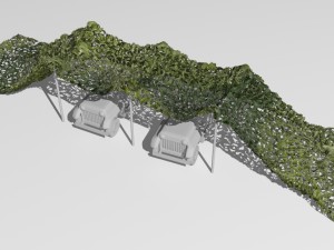 camo net Modello 3D