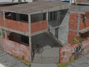 Favela street 3D Model