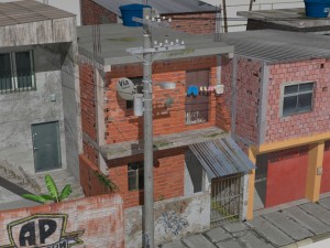 Favela street 3D Model