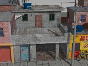 Favela street 3D Model
