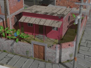 Favela street 3D Model