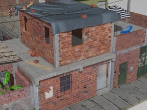 Favela street 3D Model