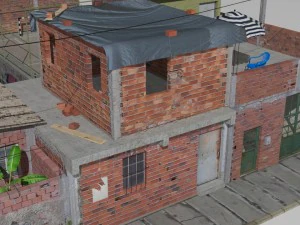 Favela street 3D Model