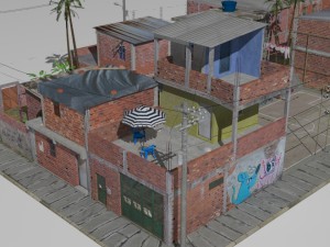 Favela street 3D Model