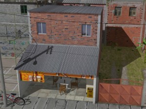 Favela street 3D Model