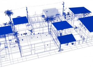 Favela street 3D Model
