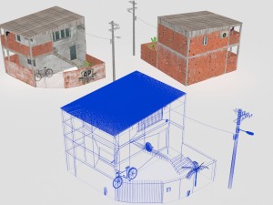 Favela street 3D Model