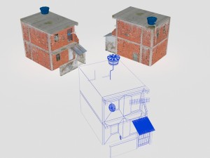 Favela street 3D Model