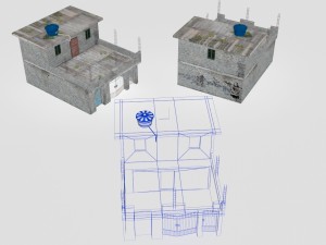 Favela street 3D Model
