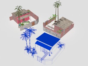 Favela street 3D Model