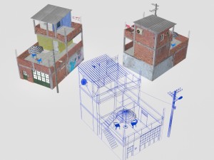 Favela street 3D Model