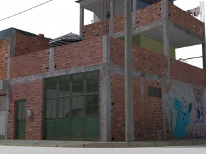 Favela street 3D Model