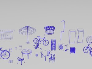 Favela street 3D Model