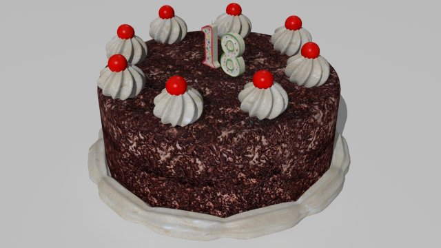 6 cakes 3D-Modell .c4d .max .obj .3ds .fbx .stl .blend 