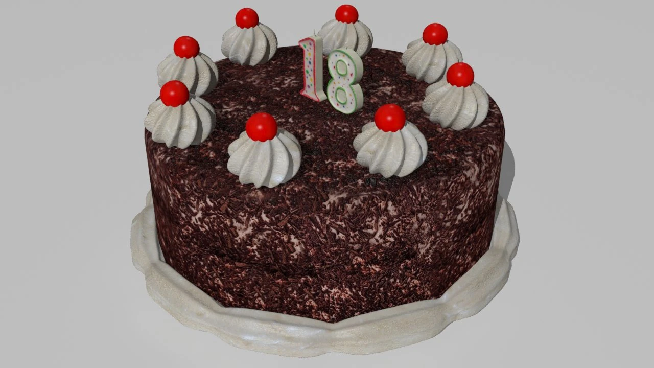 6 cakes 3D Model .c4d .max .obj .3ds .fbx .stl .blend 