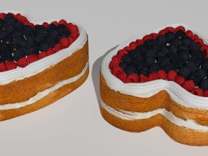 6 cakes 3D-Modell