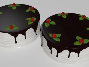 6 cakes 3D-Modell