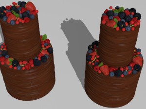 6 cakes 3D-Modell