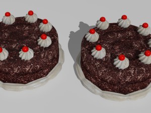 6 cakes 3D-Modell